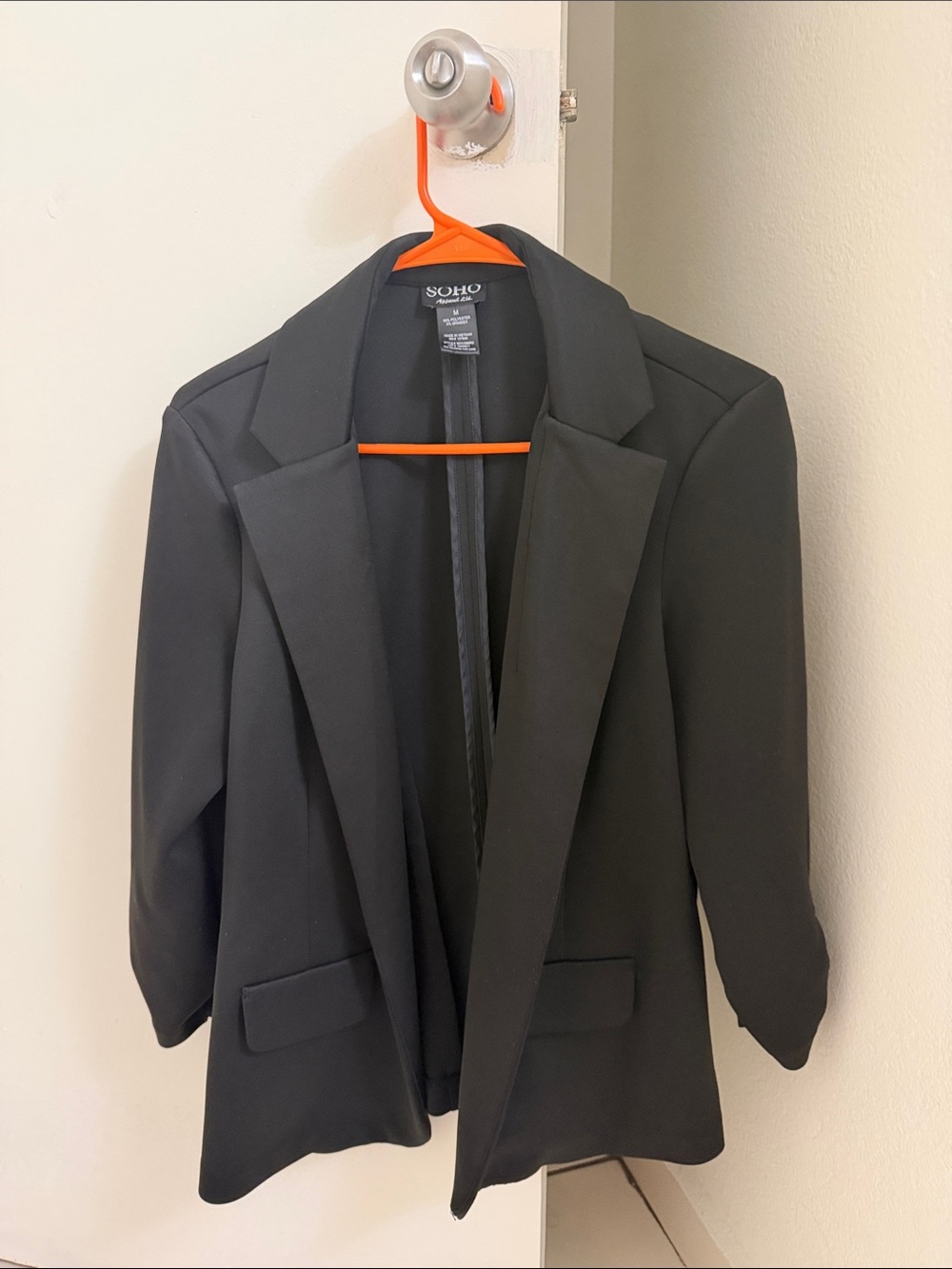 Soho Black Women's Classic Single-Breasted Blazer